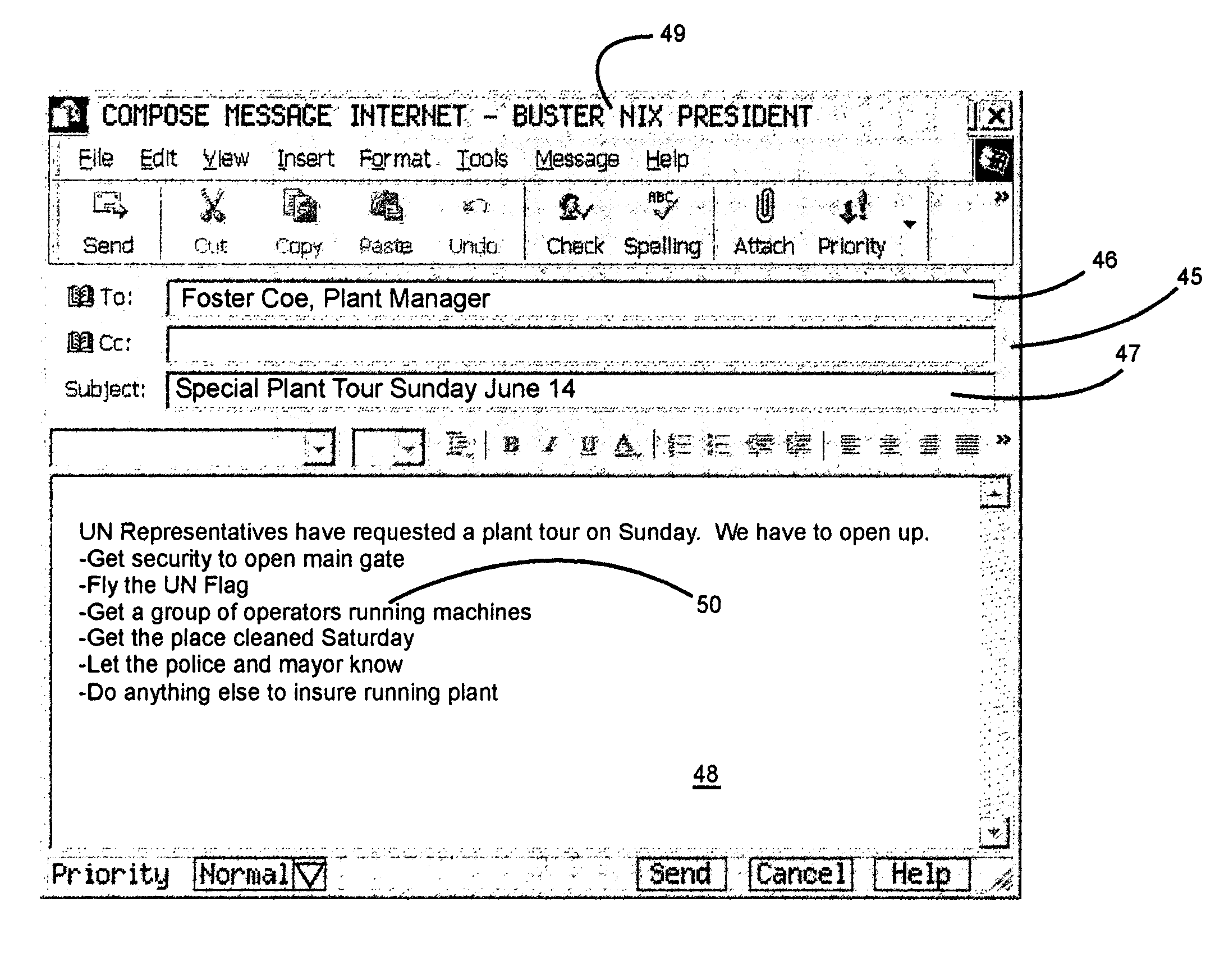 Electronic mail distribution system for permitting the sender of electronic mail to control the redistribution of sent electronic mail messages