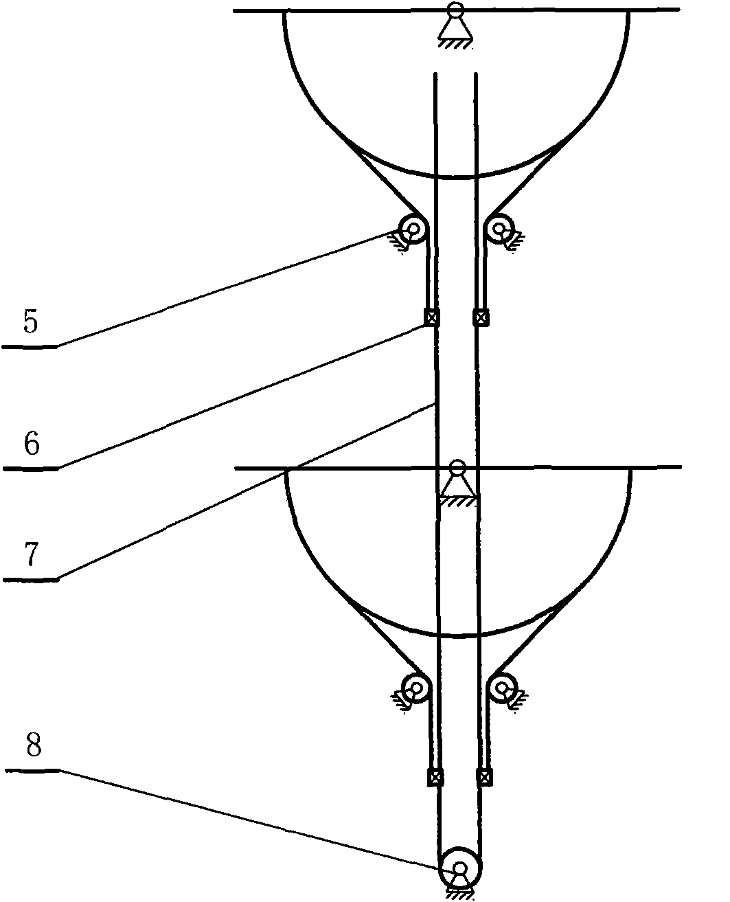 Line drive type linkage light ray tracing method and reflective concentration photovoltaic power generation thereof