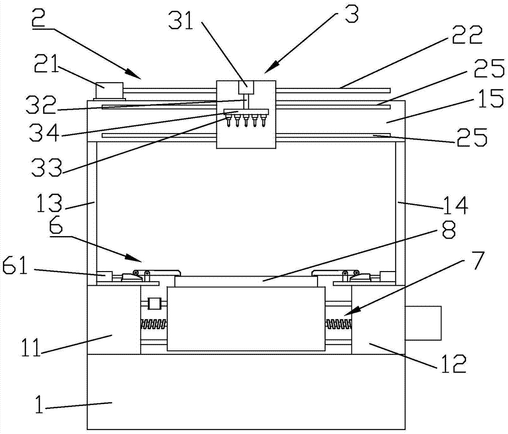 Full-automatic wood nailing machine