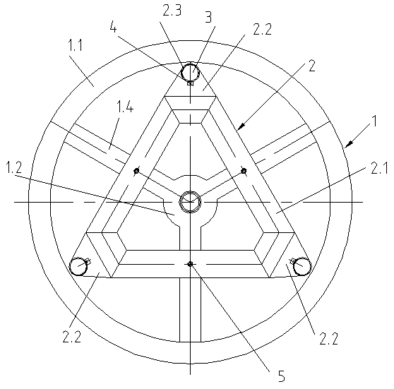 A vertical buoy type decanter