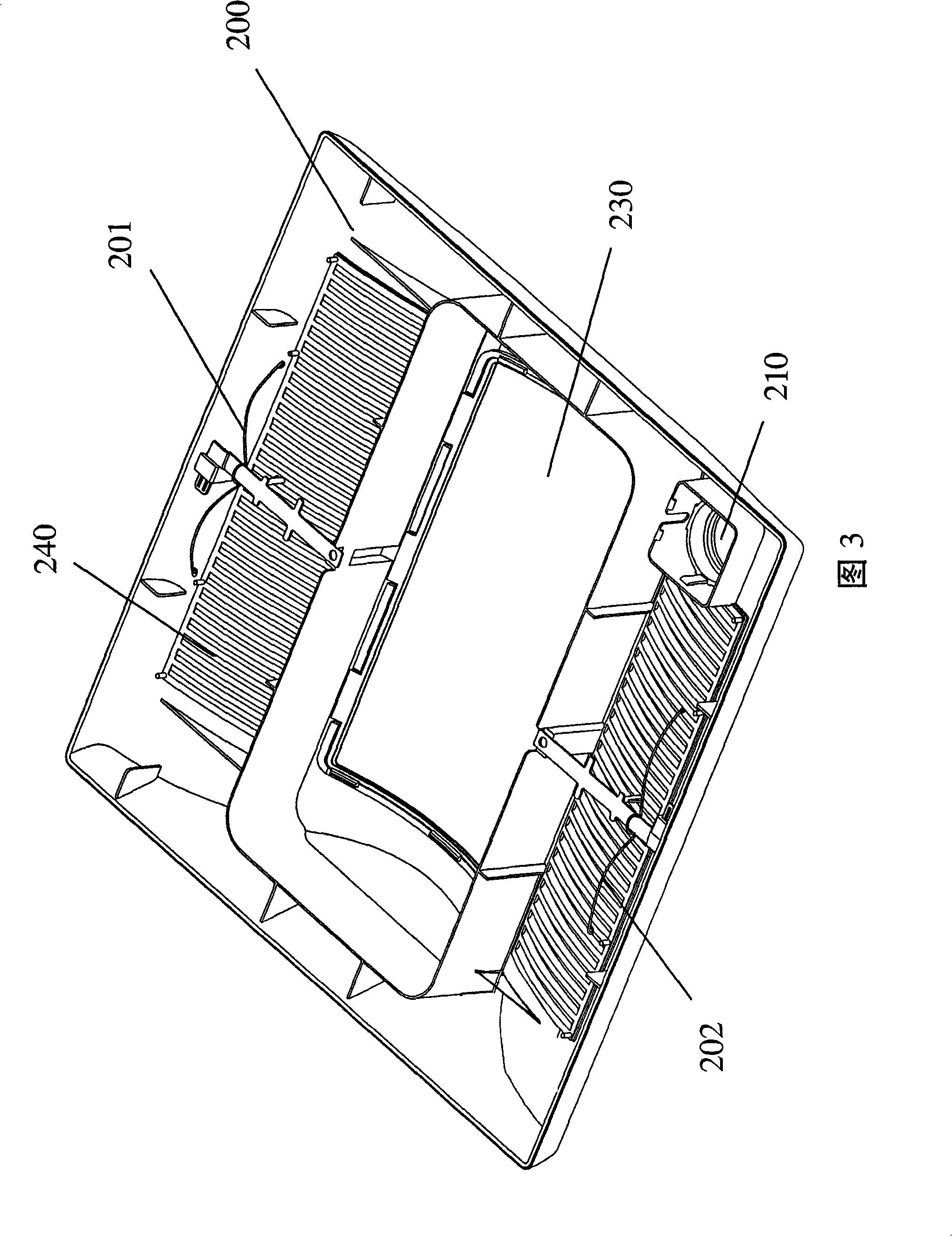 Ventilation fan with illumination instrument and human motion perception sensor