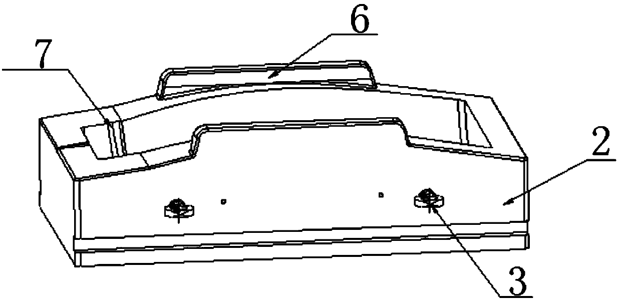 Global shaping mould and method of titanium alloy air inlet part