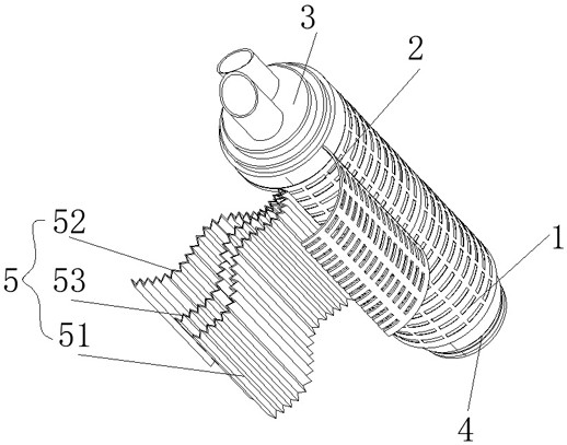 Production process of stepped multilayer efficient composite membrane folding filter element