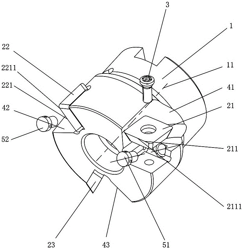 A finishing milling tool