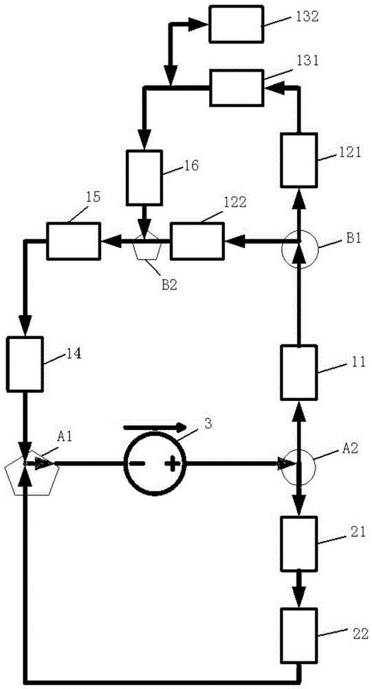 Temperature distribution measuring method of shielded nuclear main pump cooling system