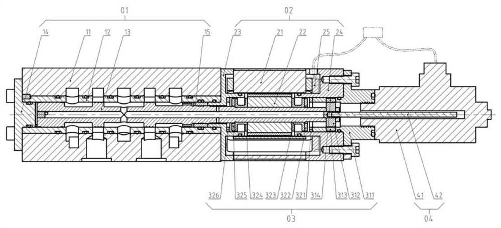 Zero-position-adjustable two-dimensional motor direct-drive electro-hydraulic servo valve