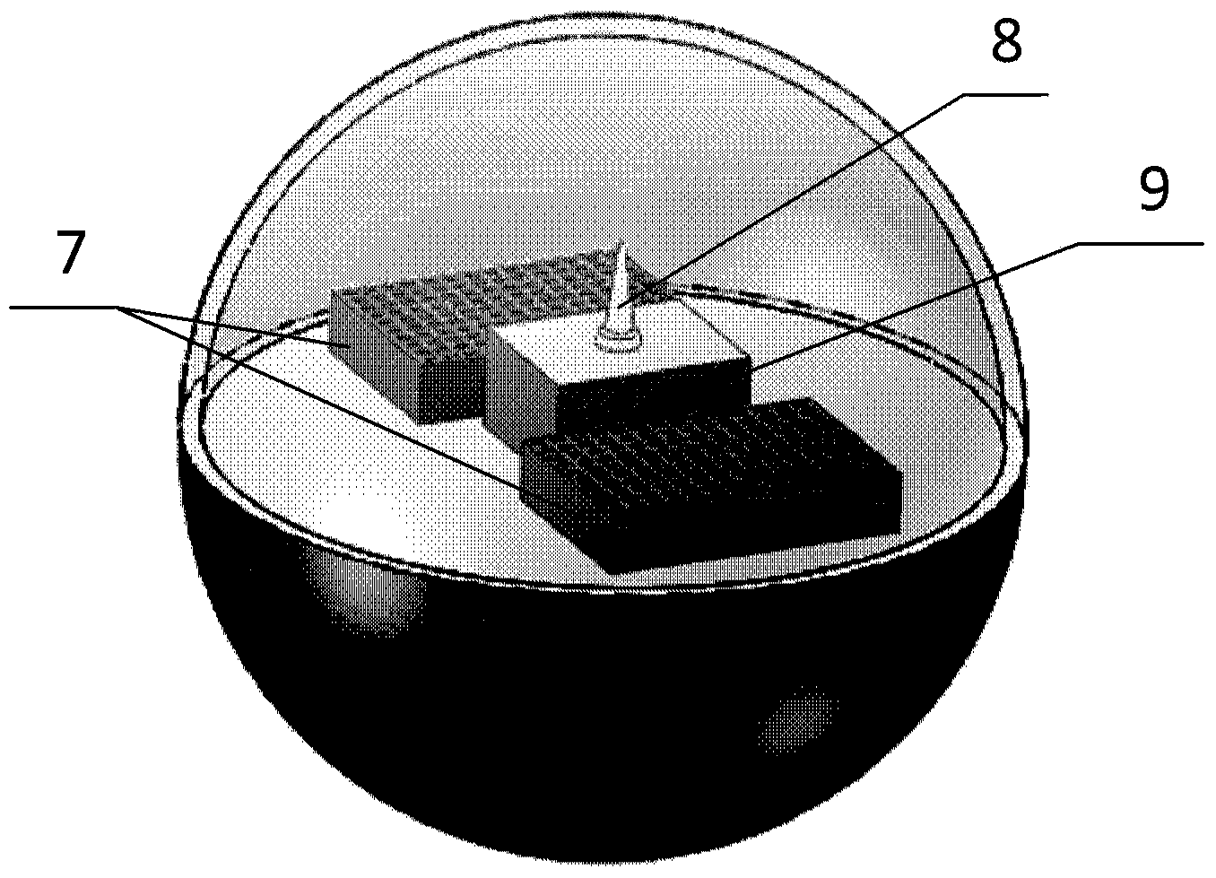 Optical fiber temperature-depth diving mark continuous measuring system