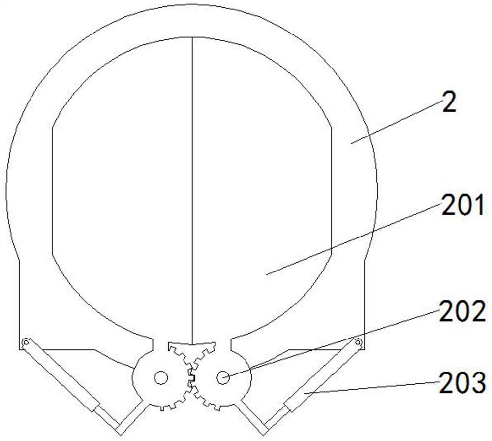 A three-dimensional embracing fixed-point drilling device