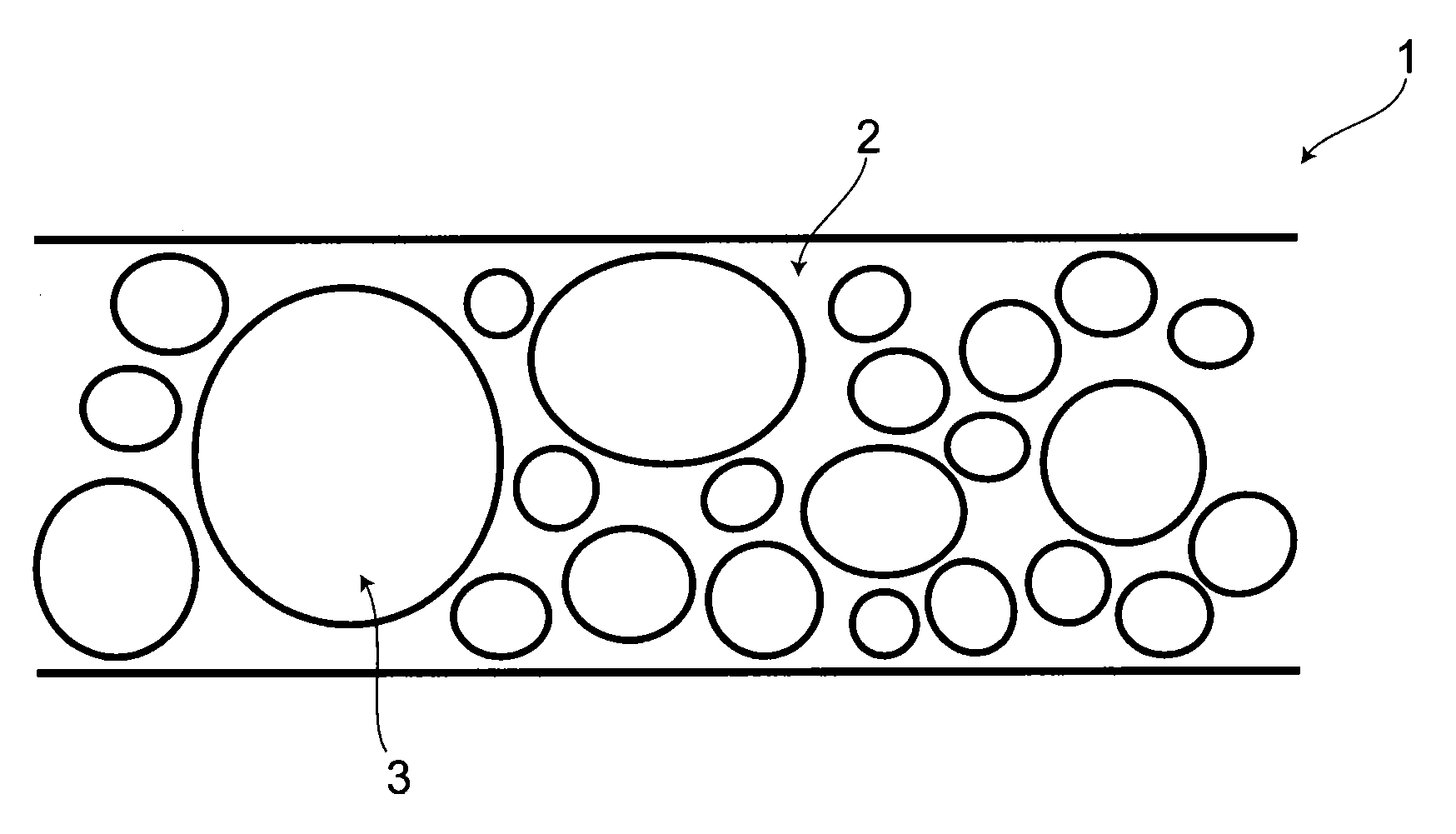 Wavelength conversion sheet filled with large amount of phosphor, method of producing light emitting semiconductor device using the sheet, and light emitting semiconductor device