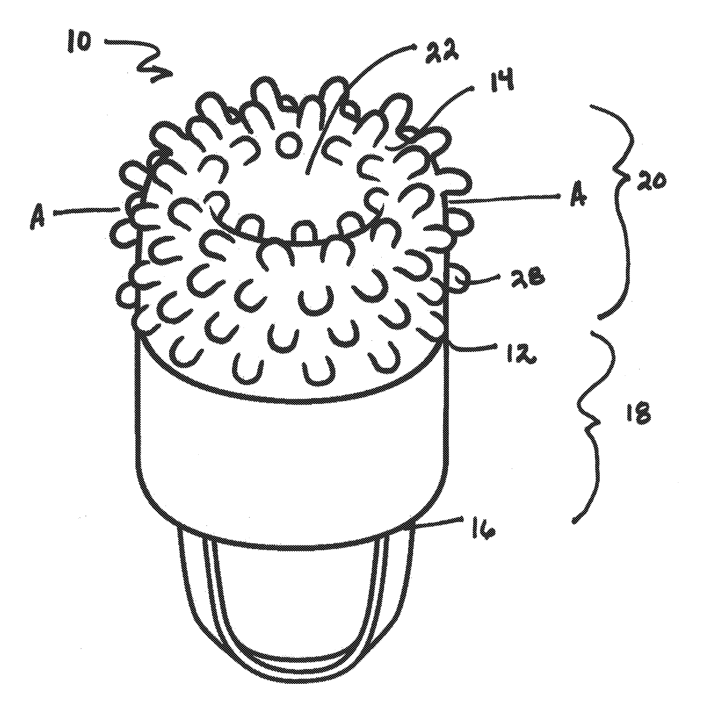 Device for stimulating upper vagina