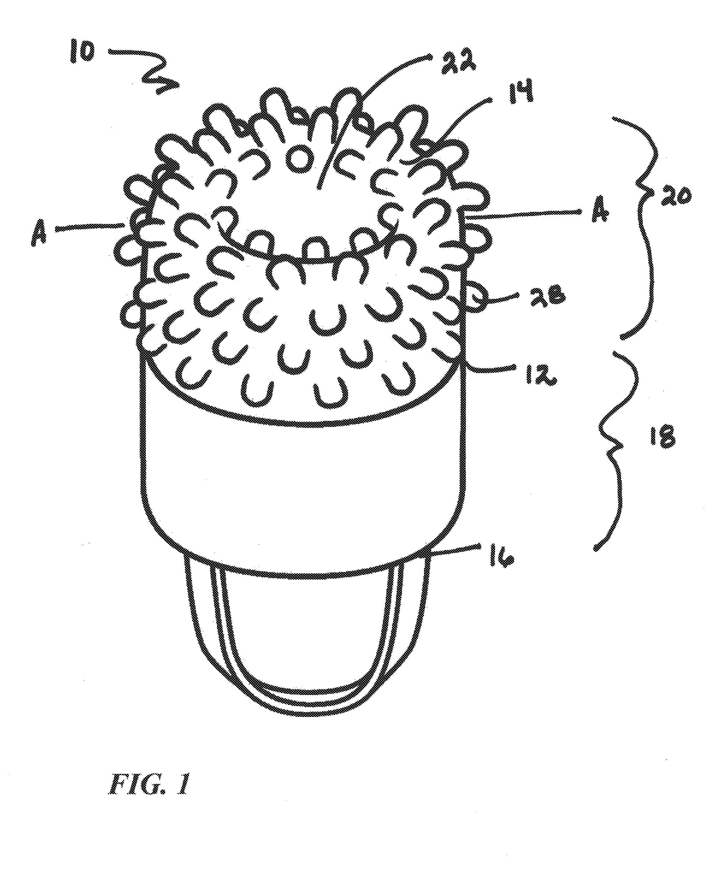 Device for stimulating upper vagina