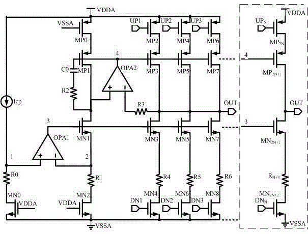 A Matched Charge Pump Circuit for Phase Locked Loop