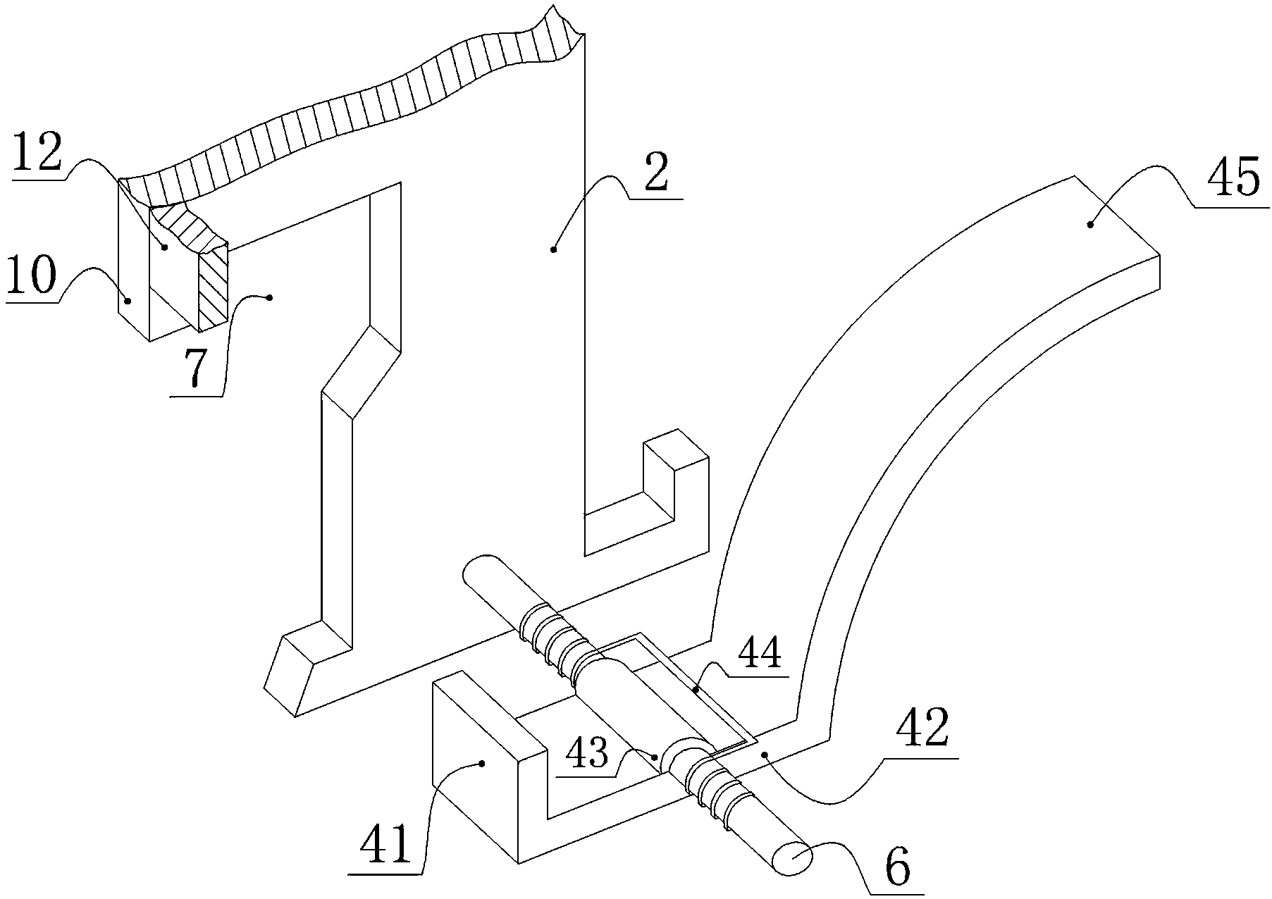 Multi-functional ventilator screwed pipe fixing device