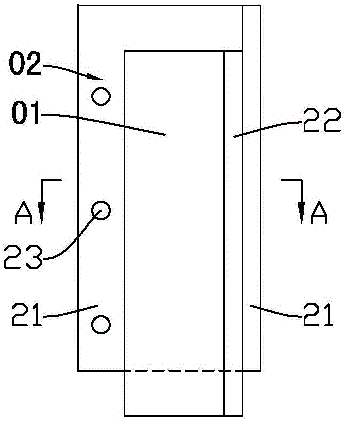 Stepping teeth type self-staggered internal corner template