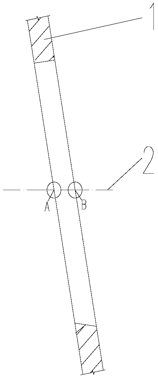 Blast furnace shell air opening flange hole forming method