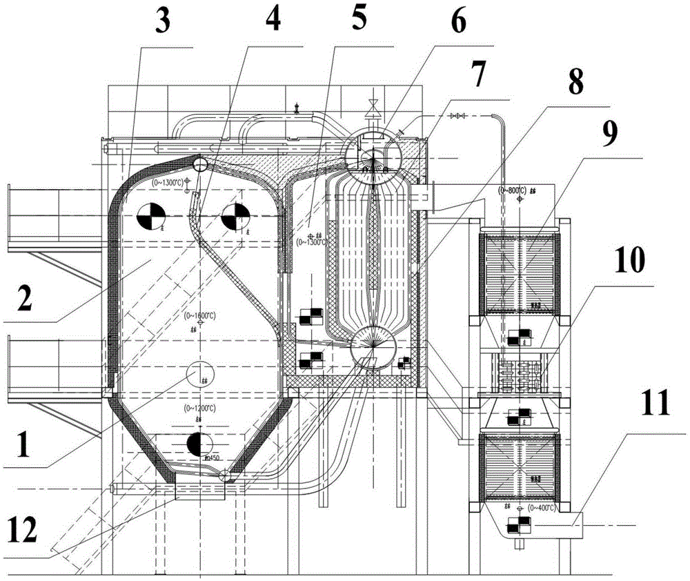 Clean pulverized coal combustion industrial boiler device