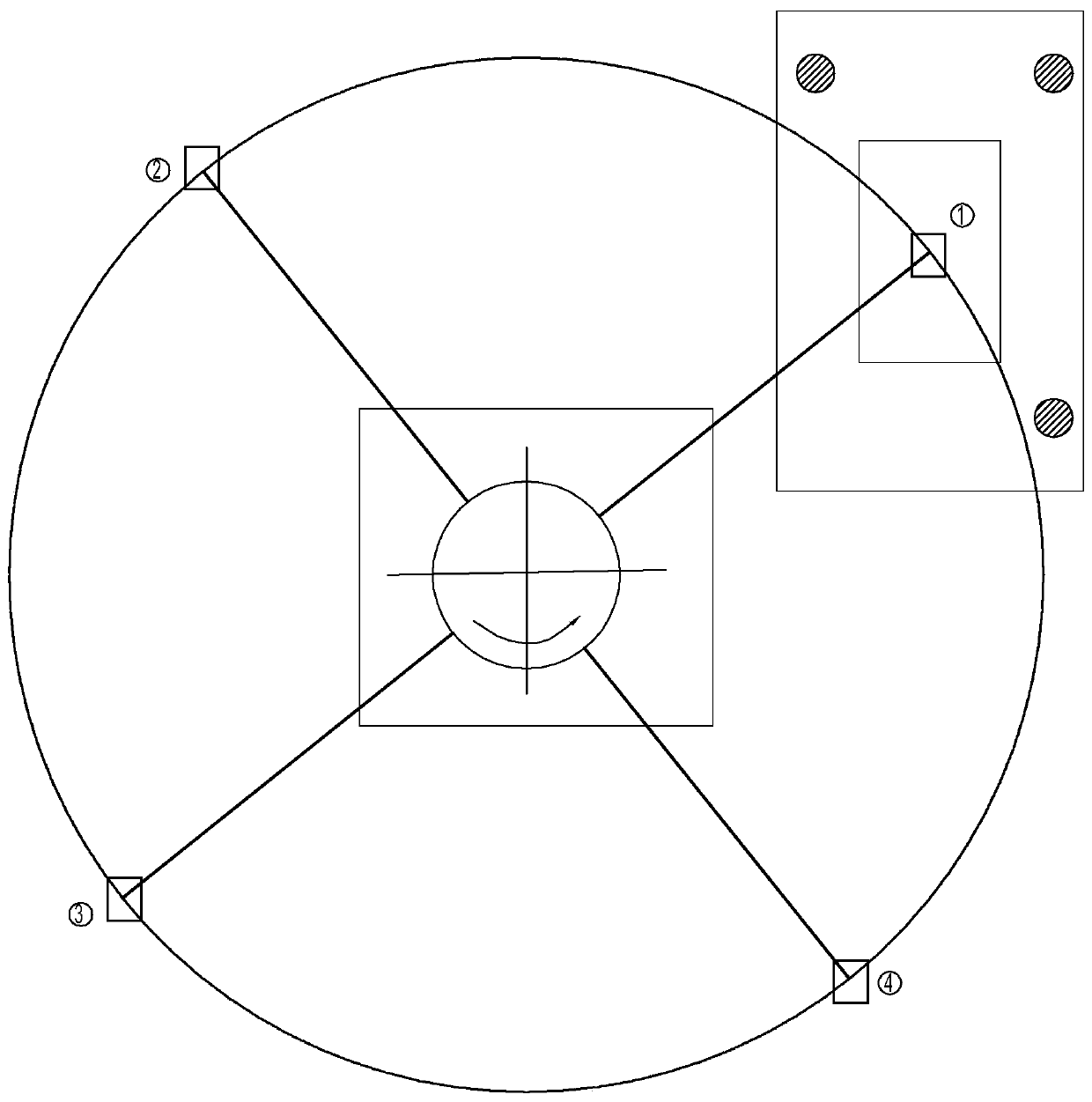 Double-station continuous stamping method for sheet metal part