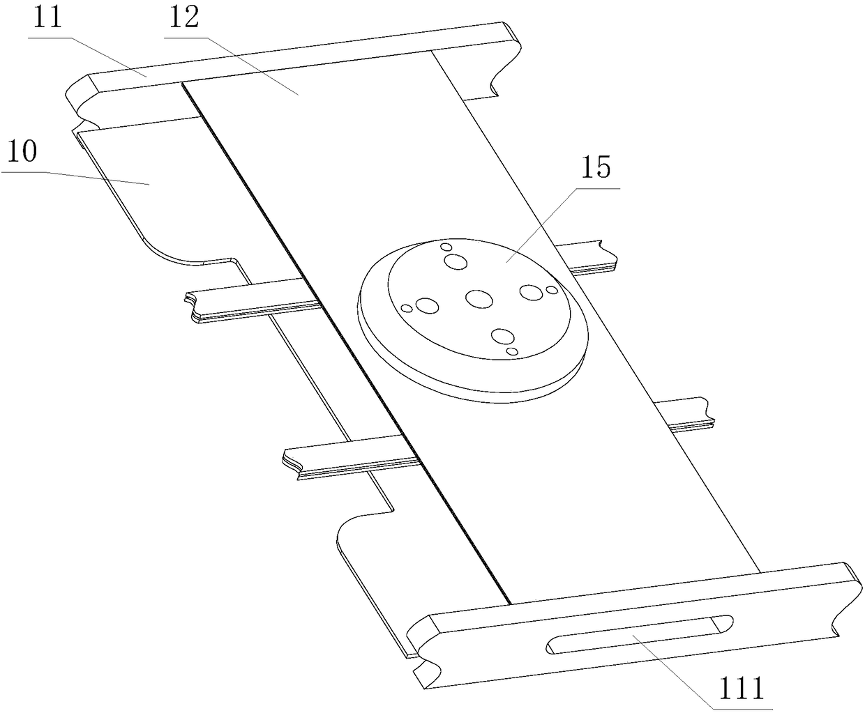 Material stabilizing device and online detecting system thereof