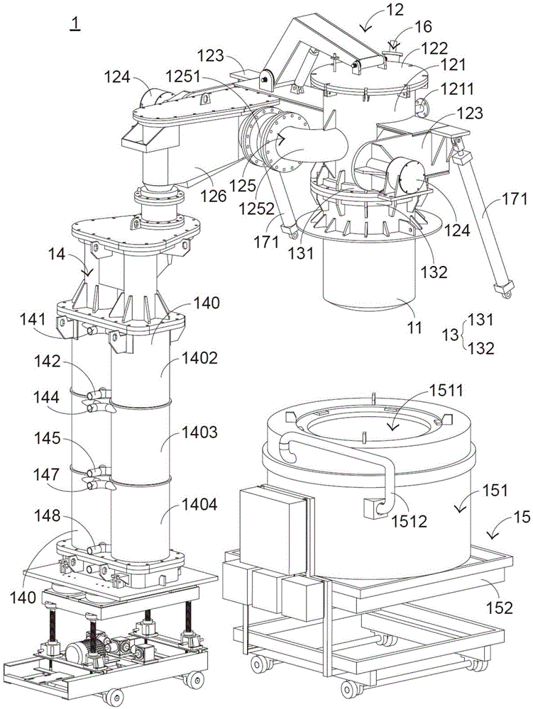 Smelting apparatus and method for smelting metal materals