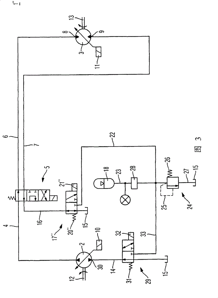 Hydrostatic drive with braking energy recovery feature