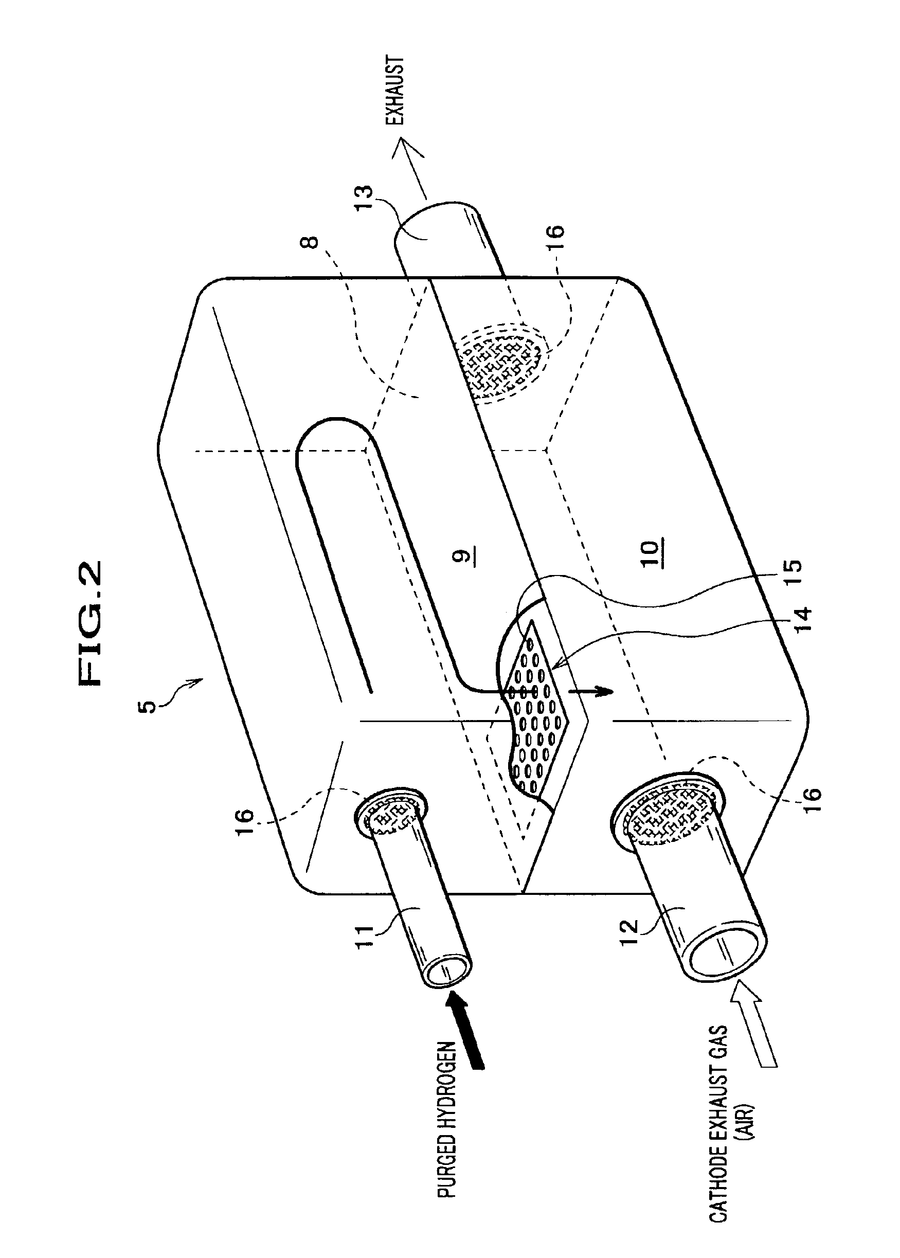 Discharged fuel diluter and discharged fuel dilution-type fuel cell system