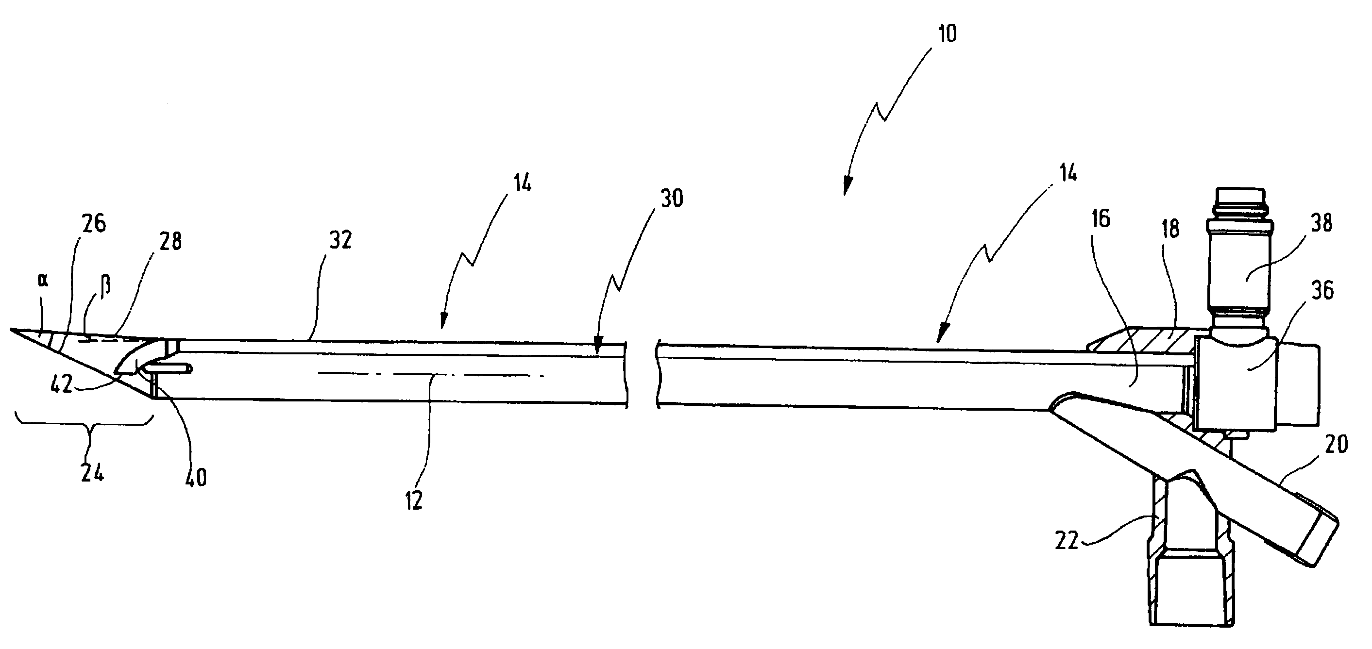 Endoscope, in particular for tracheotomy