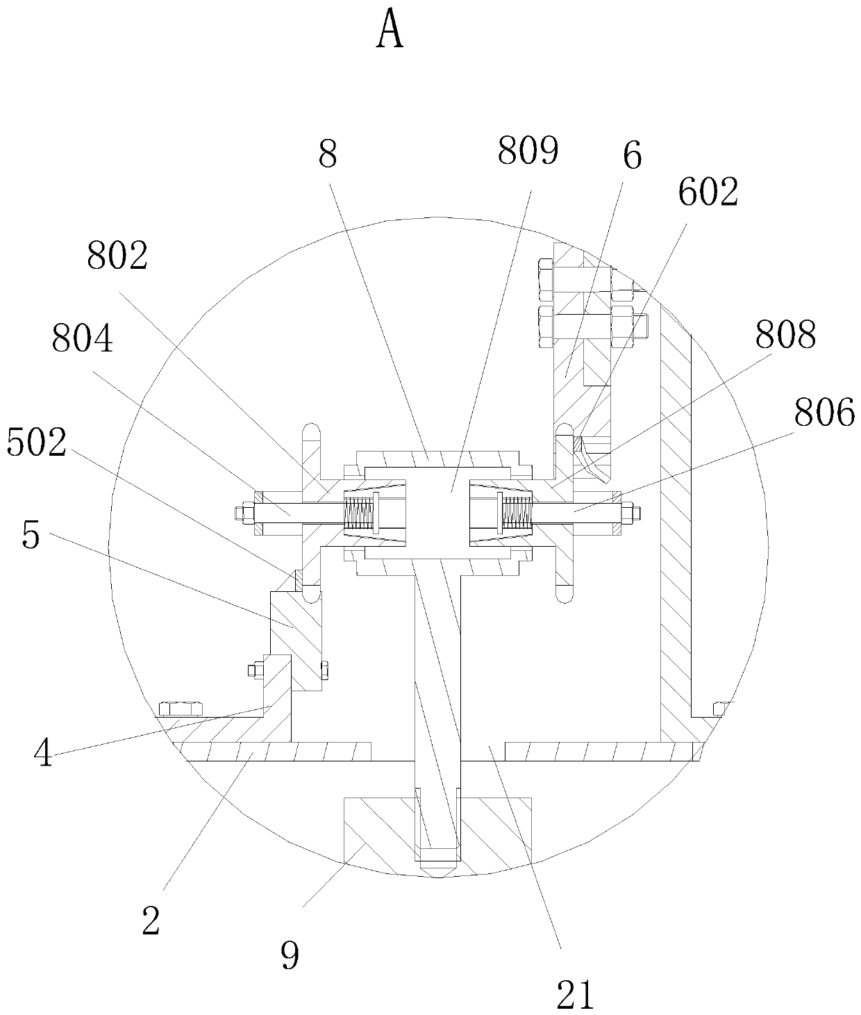 A twisting peanut shelling device for seed