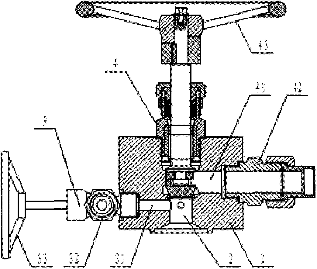 Bottle valve of marine air bottle