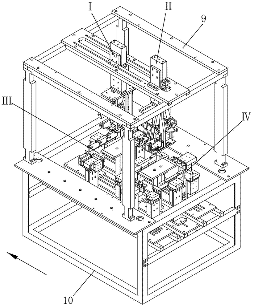 Connected paper box forming machine