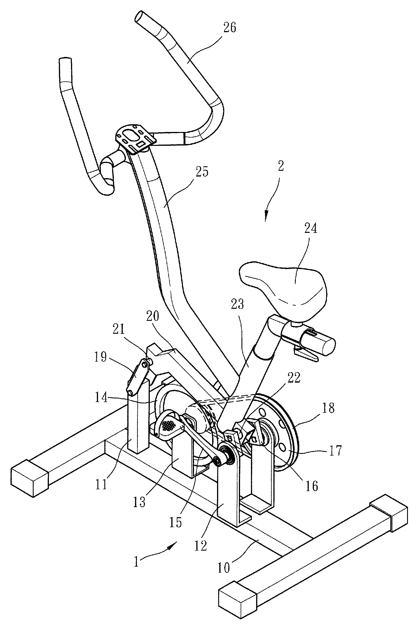 Horse-riding simulating physical fitness device