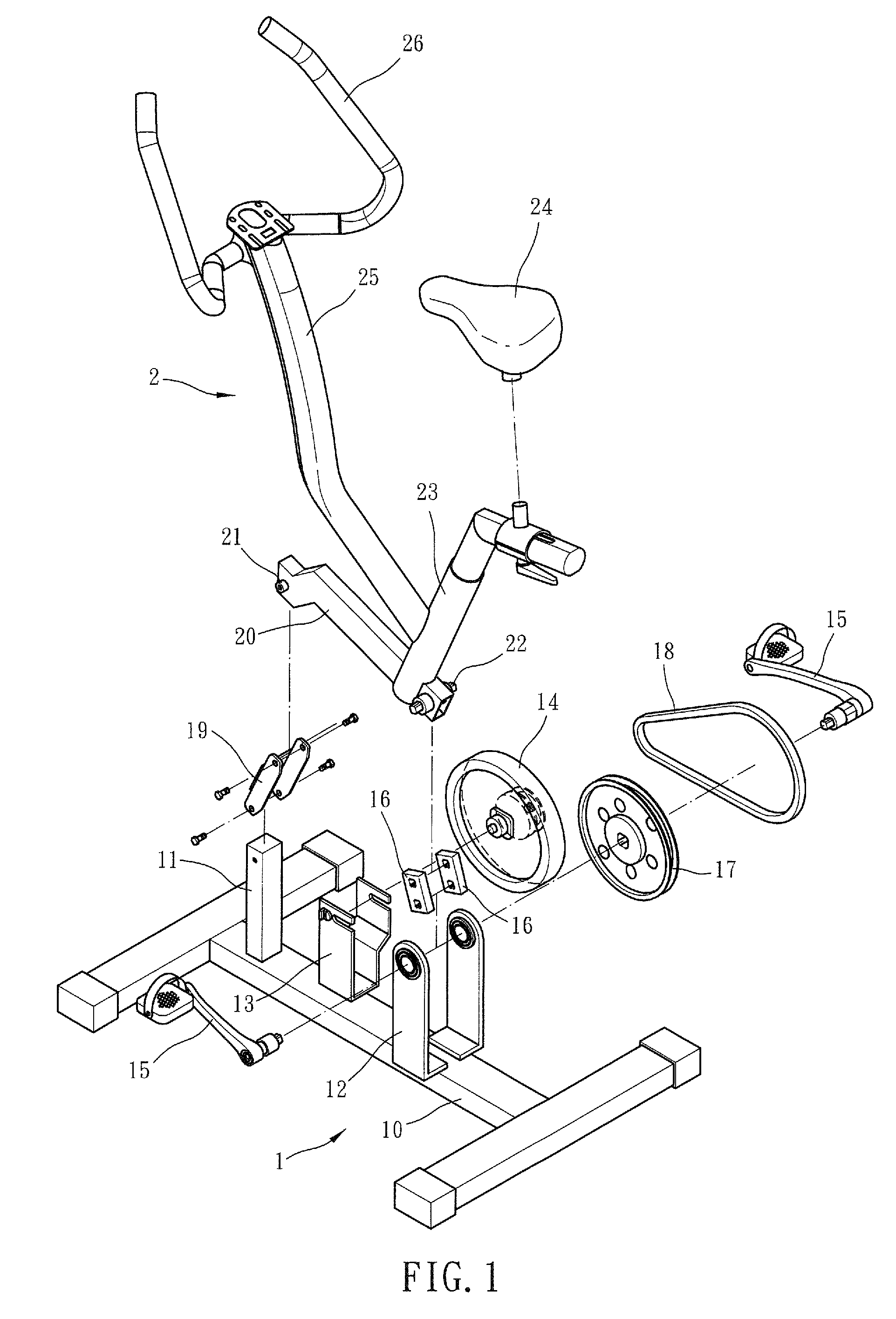 Horse-riding simulating physical fitness device