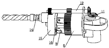 Sliding rod impact-type electric hammer