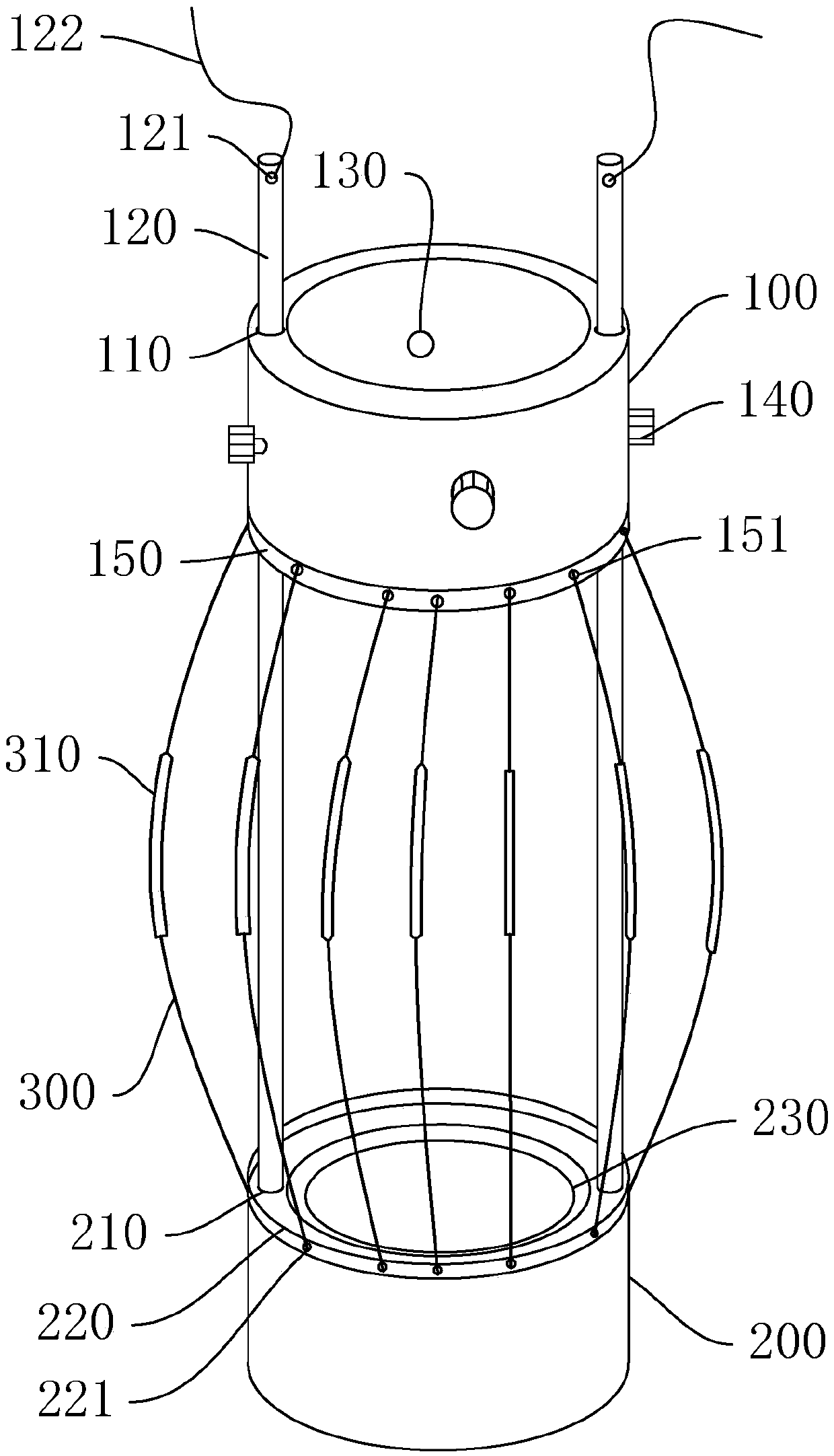 Fixing device of inclination measuring pipes