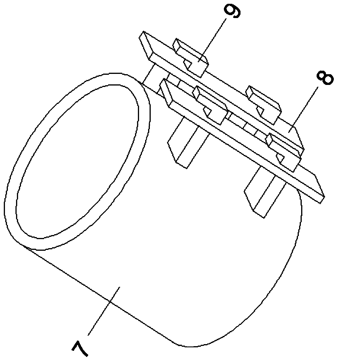 Filter with fastened structure