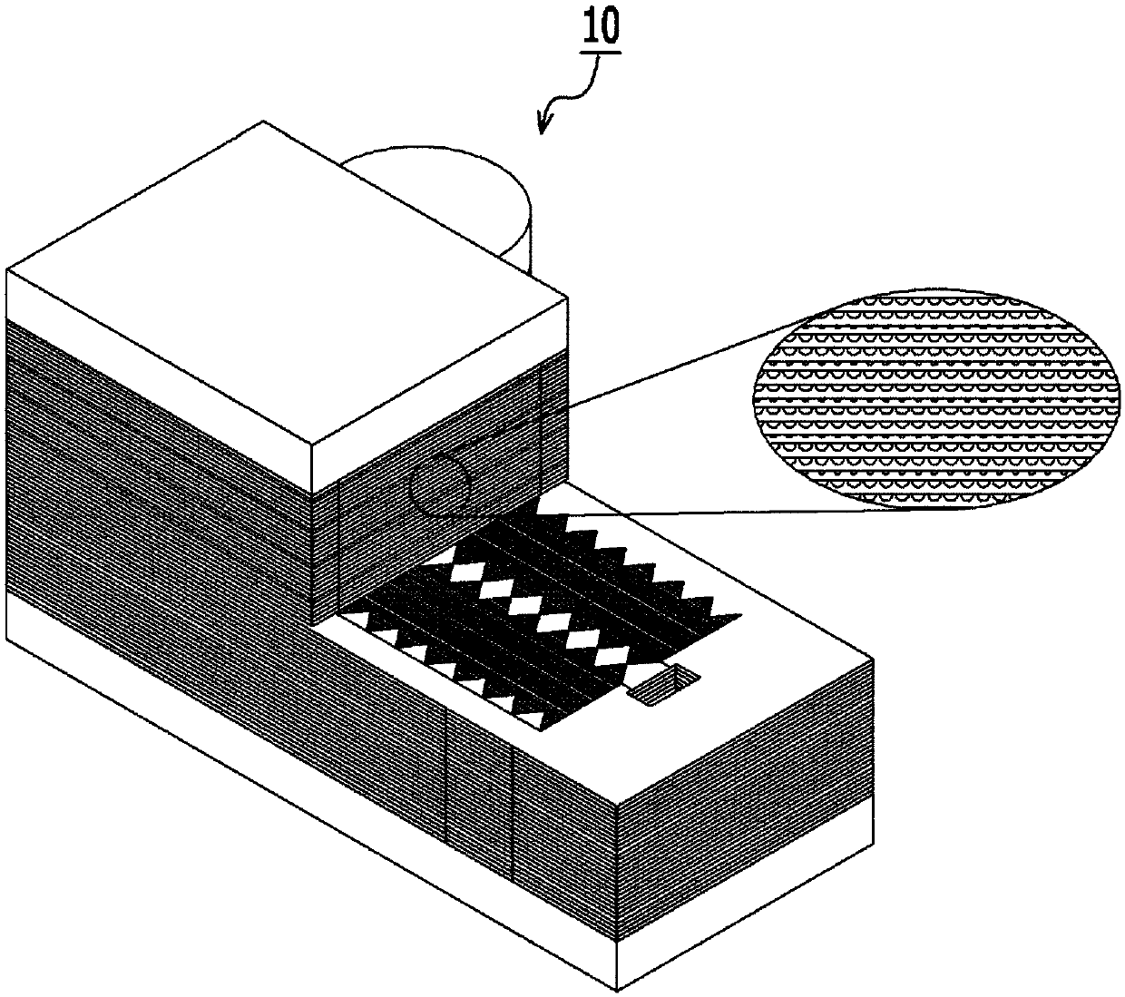 Printed circuit-type heat exchanger having integral structure