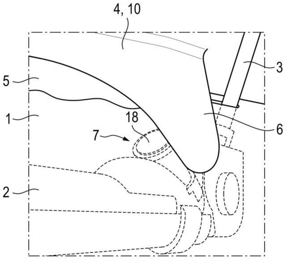 Safety device in motor vehicle