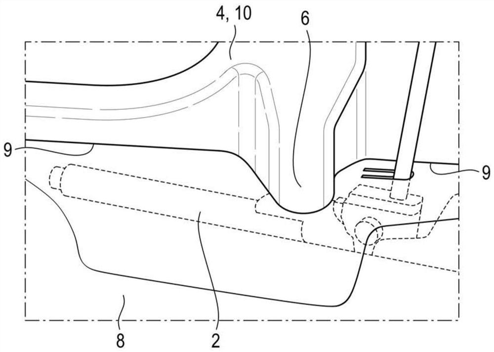 Safety device in motor vehicle