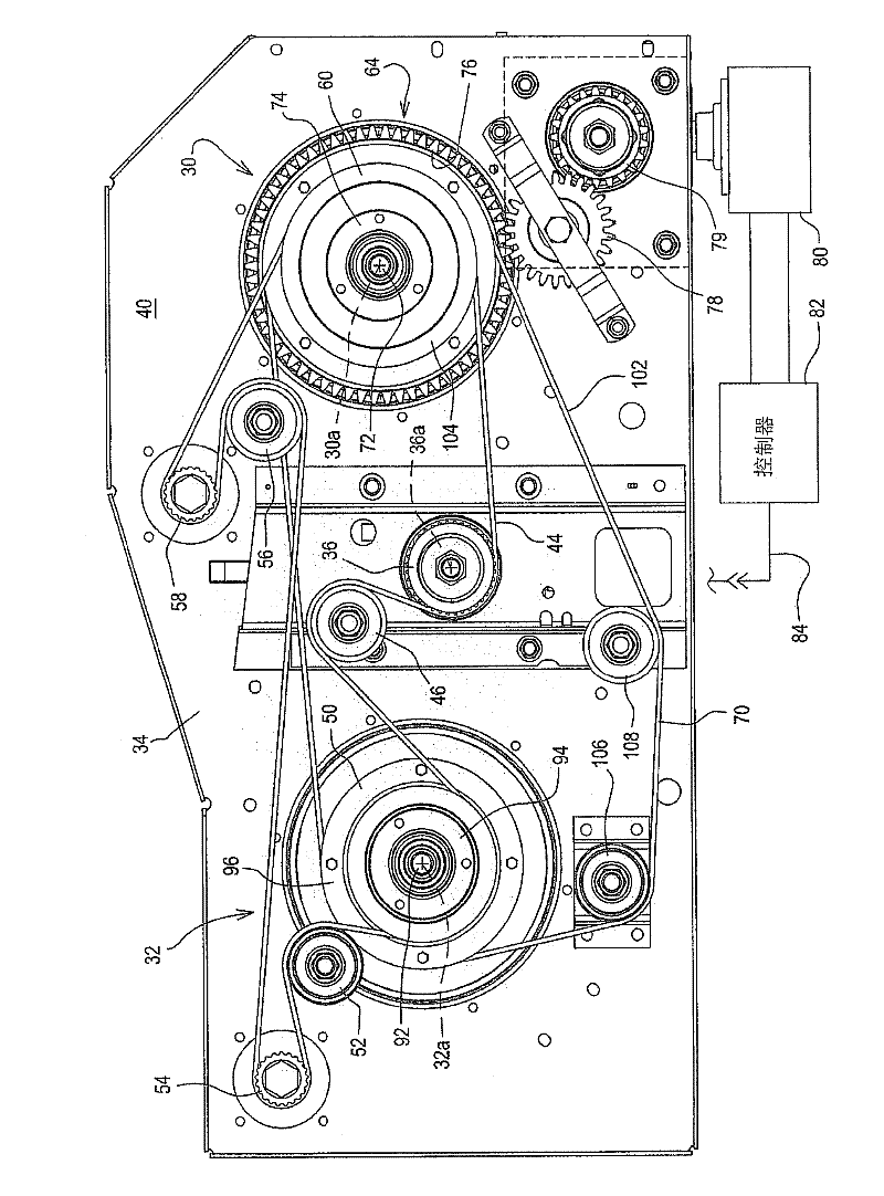 Cotton picker unit drive with controllable spindle speed to drum speed ratio and belt drive