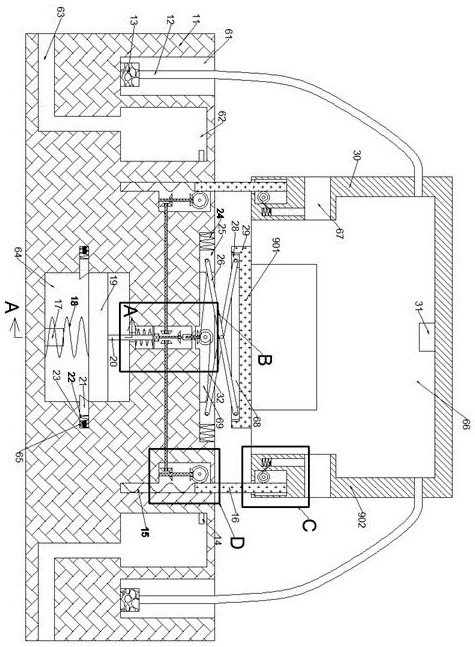 Device for isolating transformer according to water level