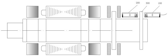 A differential displacement sensor detection device and detection method