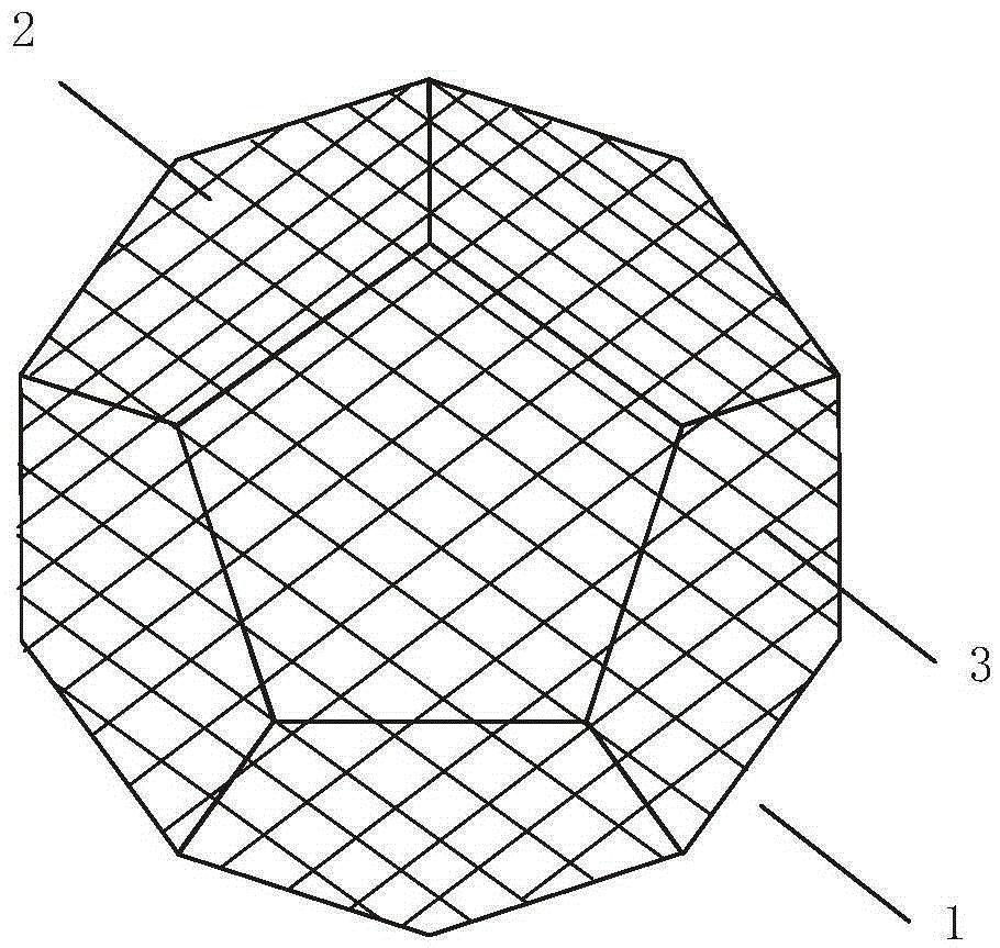 Grid type active glass filtering material