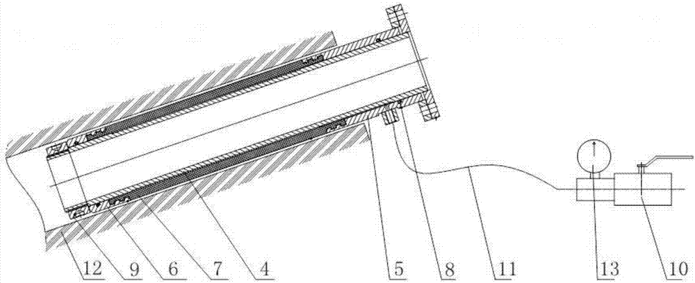 High-pressure capsule hole-fixing device