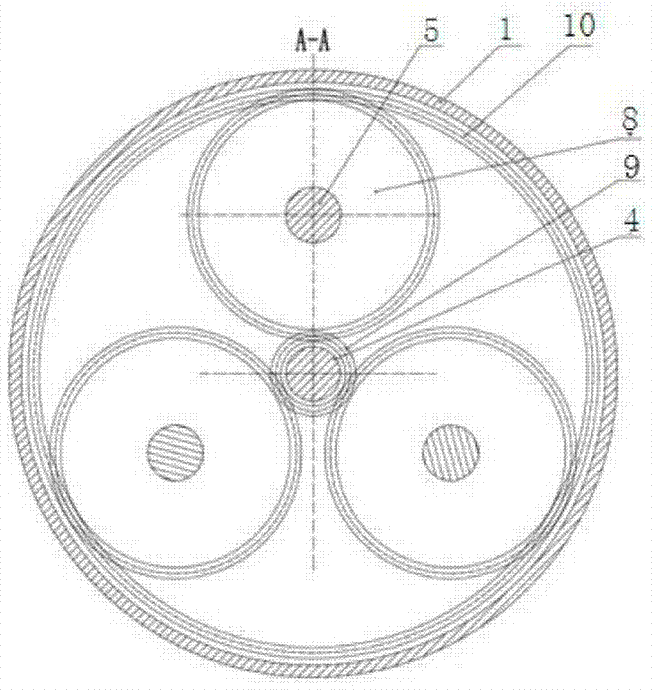 Composite high-order cycloidal planetary transmission device