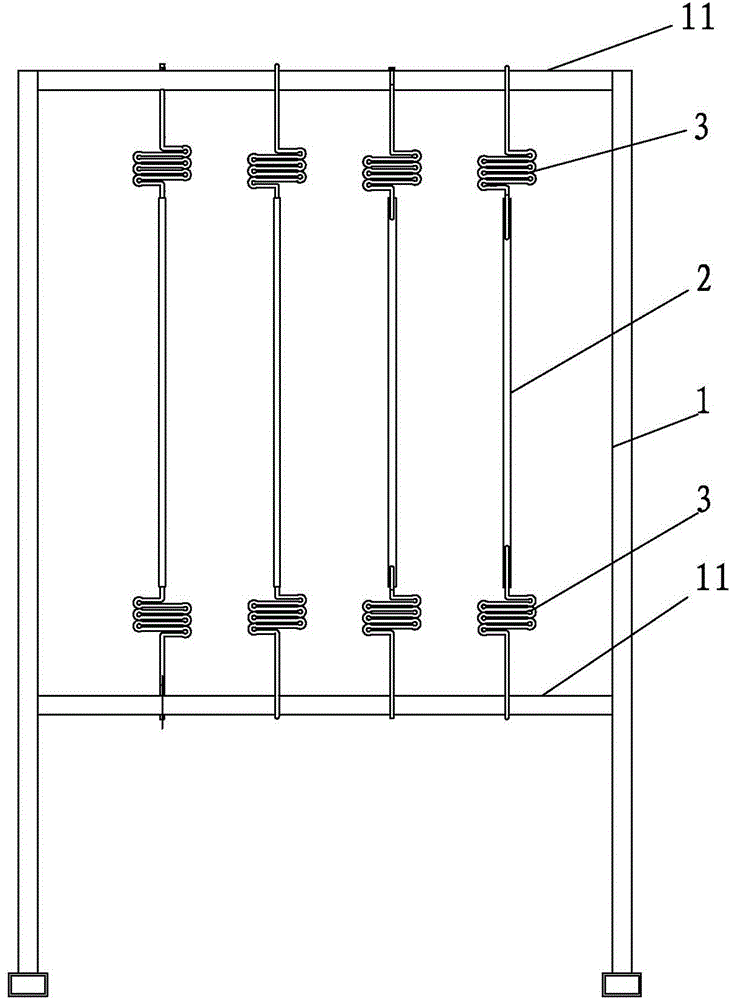 Wet electrostatic precipitator cathode wire weldless connection structure