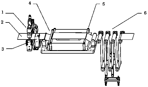 Automatic lifting and feeding method for battery pole piece die cutting