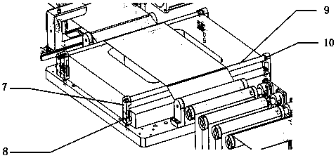 Automatic lifting and feeding method for battery pole piece die cutting