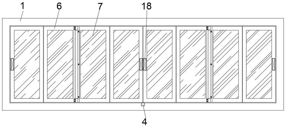 High-stability foldable balcony window body