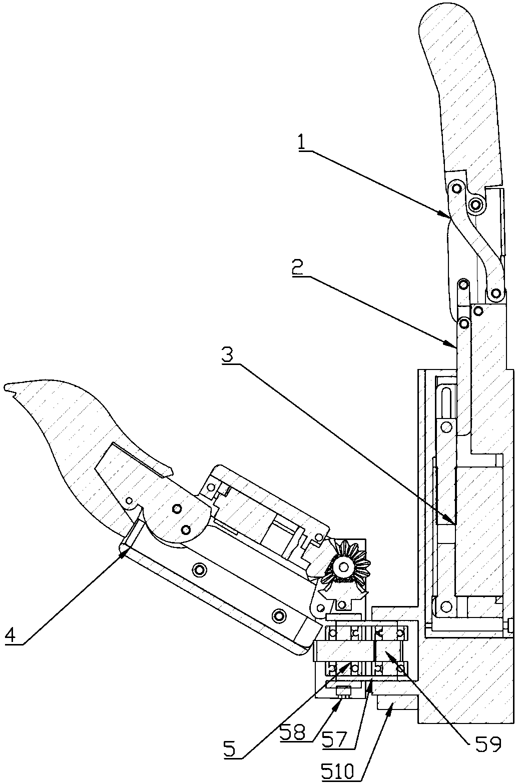 Mechanical bionic hand and thumb module thereof