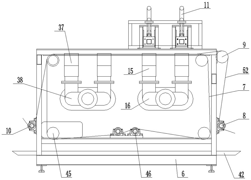 Melt-blown cloth spunlace production line