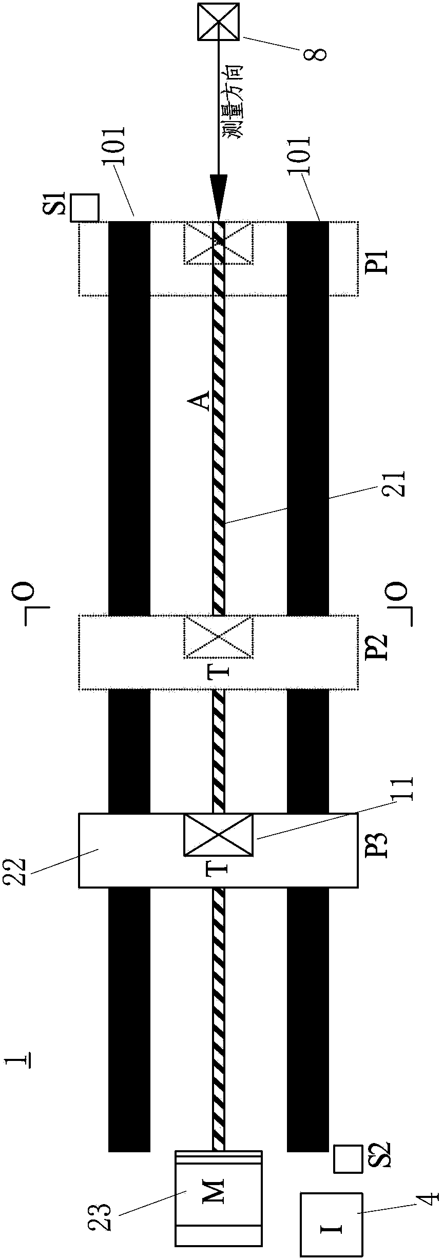 Automatic guide measuring target and measuring system for shield machine